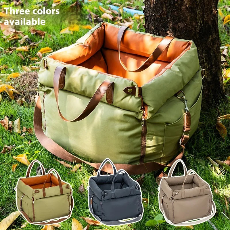 Portable Car Pet Safety Chair for Dogs & Cats – Washable Travel Pet Seat (55×50×45cm)