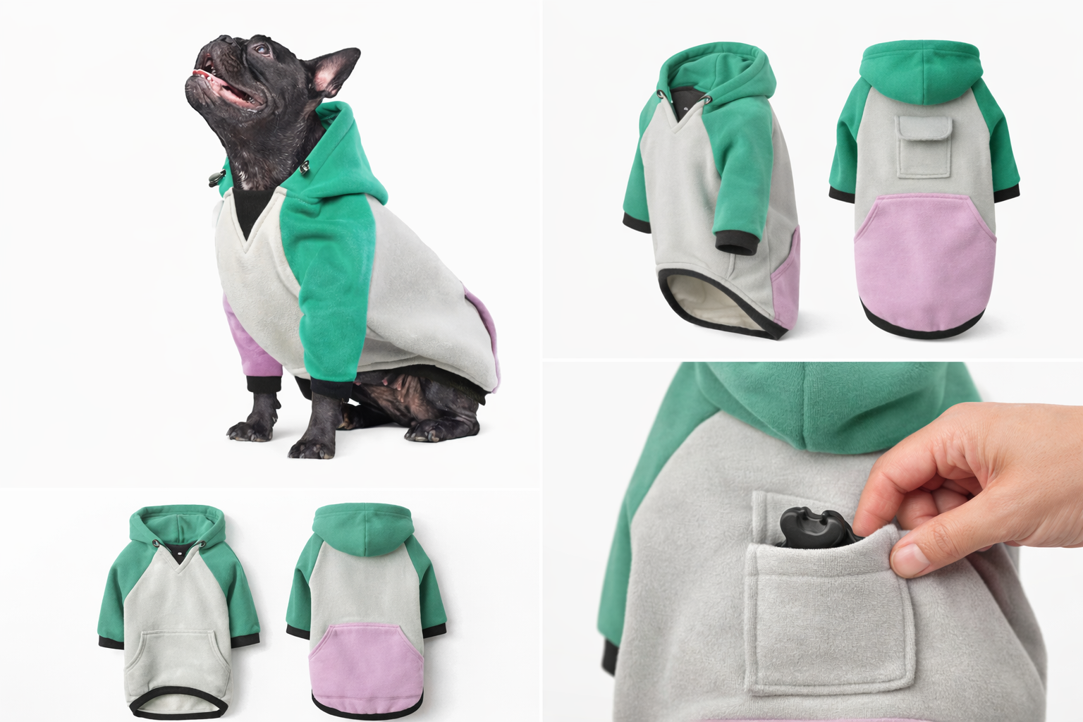 Urban Paws™ Cozy Winter Dog Hoodie – Warm & Soft for Small & Medium Dogs