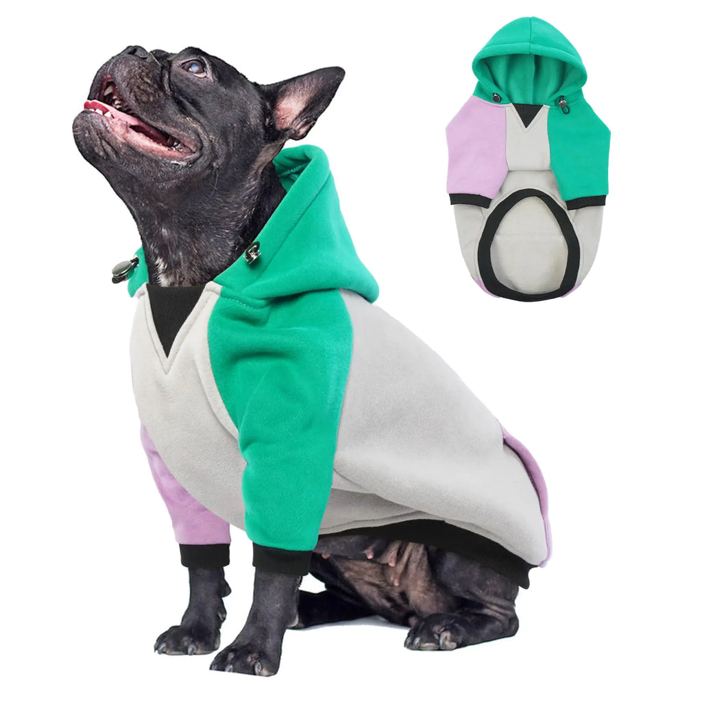 Urban Paws™ Cozy Winter Dog Hoodie – Warm & Soft for Small & Medium Dogs